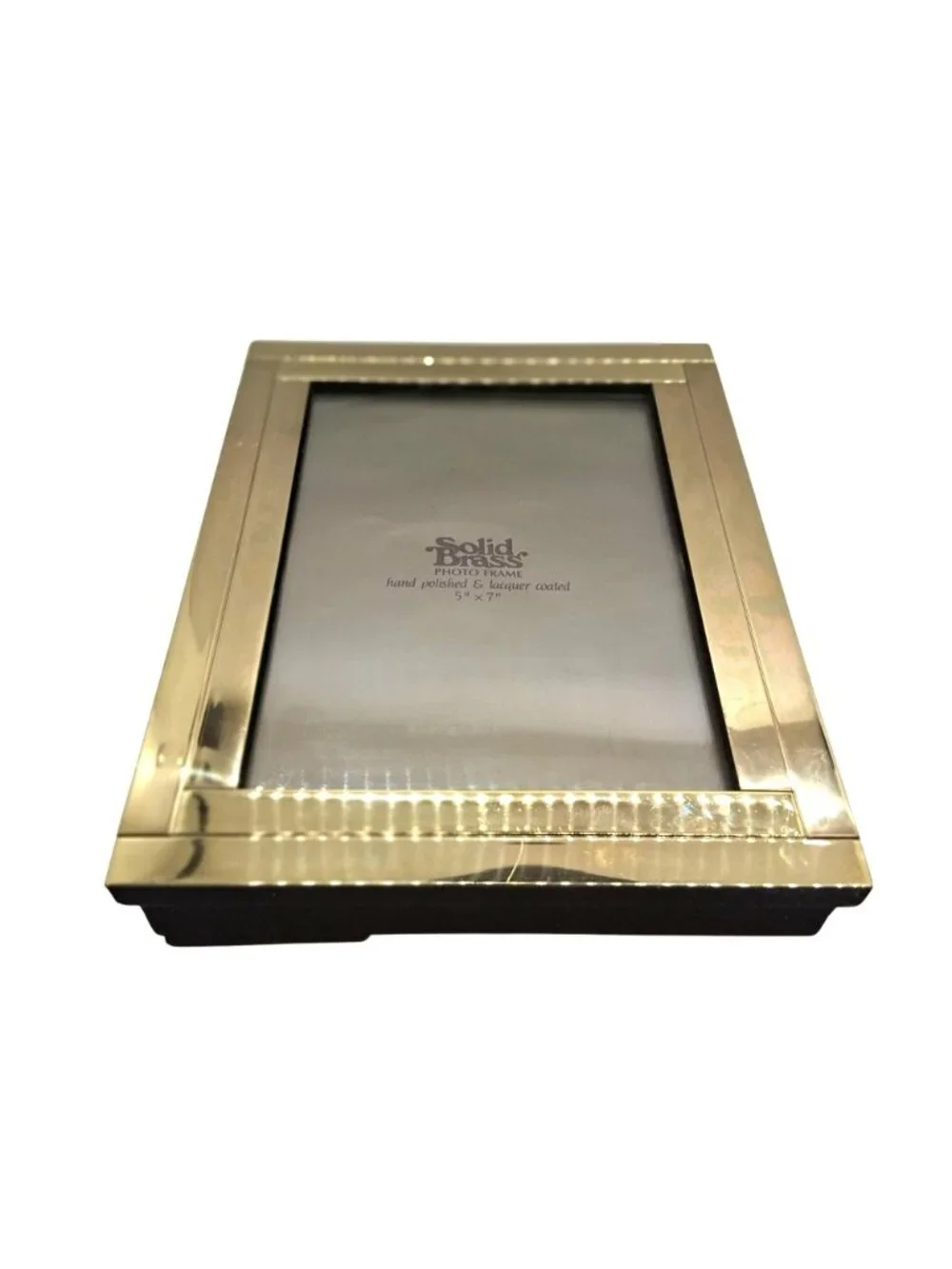 Solid Brass Photo Frame Book Hand Polished Lacquer Coated Holds 57 Pictures